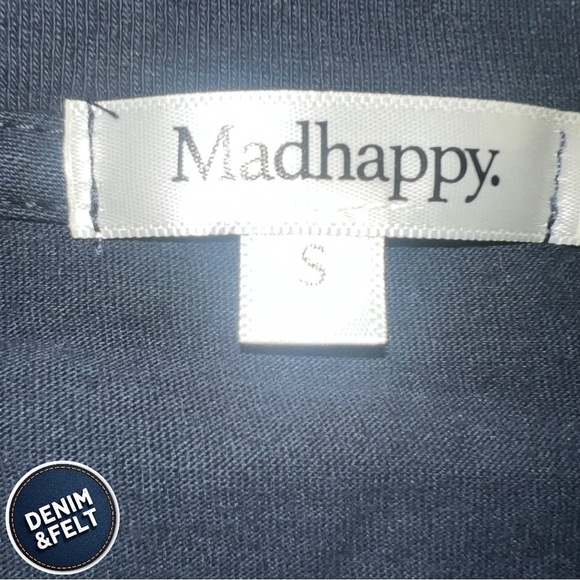 MadHappy Women’s Classic Black Short Sleeve T-Shirt/Tee | NEW/NWOT!!🖤 - Picture 4 of 6